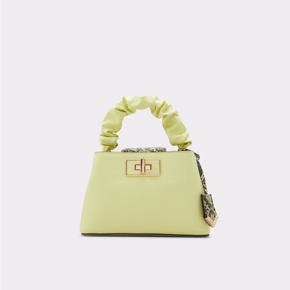 Aldo Lime Snake Mini Crossbody